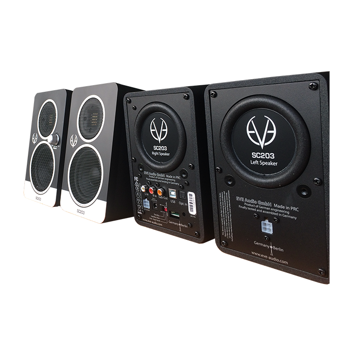 Eve audio. Eve Audio sc203. Eve Audio sc203 акустическая система для компьютера, 30+30вт. Eve Audio sc3012. Мониторы Eve Audio.